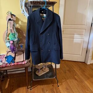 Men's Burberry Navy Peacoat